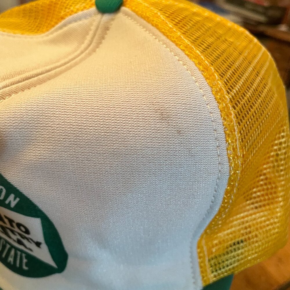 Men's Vintage Washington State Potato Country USA Snapback Trucker Hat Cap - Picture 9 of 13